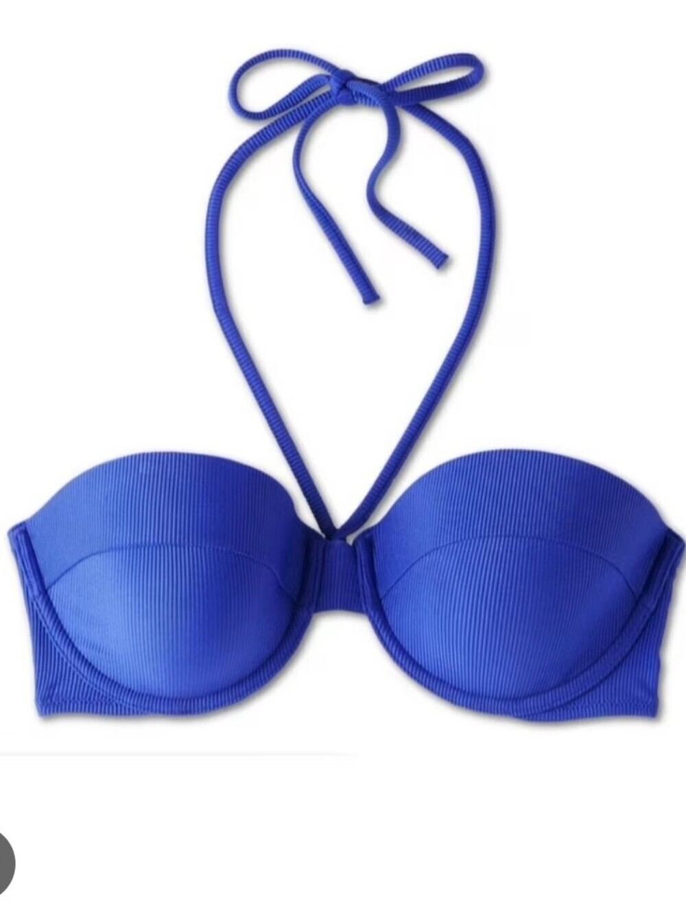 Women's Lightly Lined Ribbed Halter Bikini Top - Shade & Shore - Picture 2 of 5